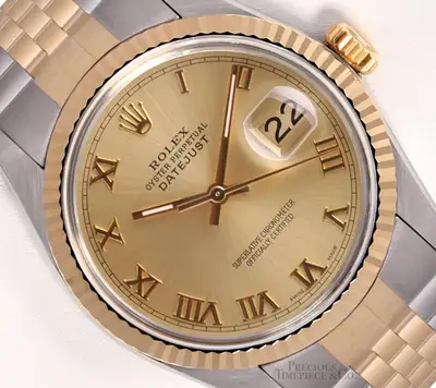 Rolex Datejust Two-Tone Jubilee 18K Fluted