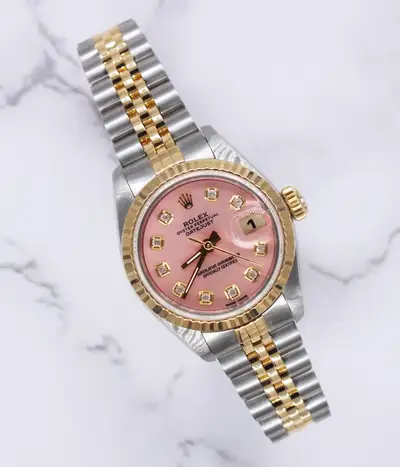 Rolex Datejust with Pink
