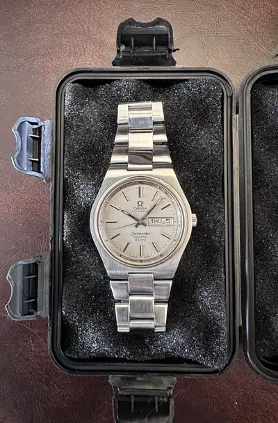 Omega SEAMASTER COSMIC DAY-DATE SILVER