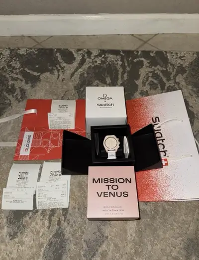 Omega Omega x Swatch Mission To Venus Speedmaster MoonSwatch + GIFT BOX + GIFT RECIPT