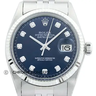 Rolex Datejust Blue 18K White Gold