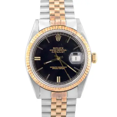 Rolex TOP Rolex DateJust Black 14K Gold