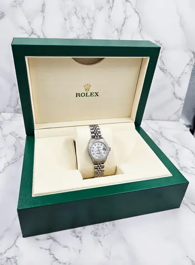 Rolex Steel Rolex Datejust 6917 Custom White