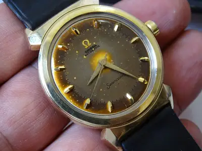 Omega Seamaster Hooded Lugs Tropical Cal