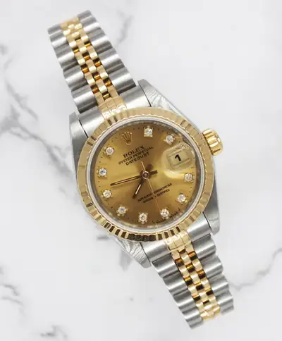 Rolex Datejust with Factory Champagne