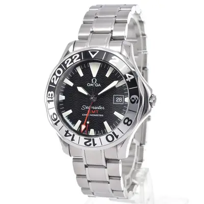 Omega Seamaster Chronometer Gmt Stainless Steel