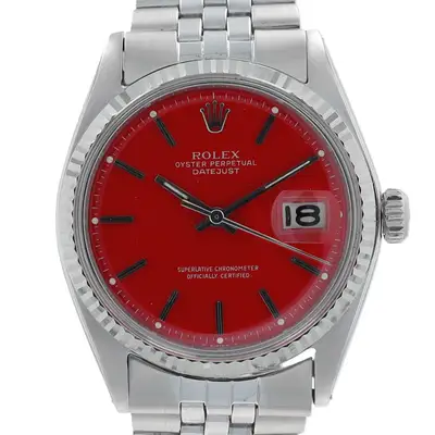 Rolex Datejust Red White Gold Fluted