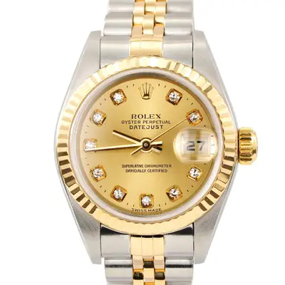 Rolex Datejust 18K Gold Steel Champagne