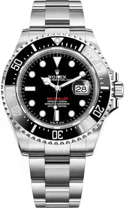 Rolex Rolex 126600 Sea-Dweller 43mm RED 50th Anniversary Ceramic Black Dial Steel