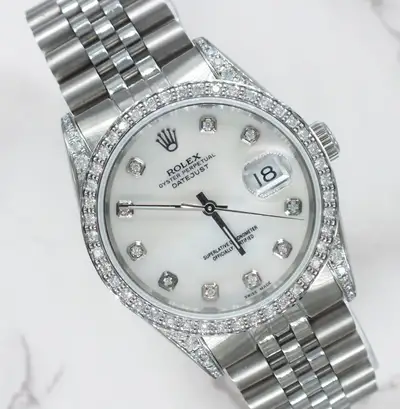 Rolex Datejust with White MOP Diamond