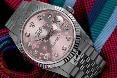 Rolex Datejust Jubilee Stainless Steel Pink
