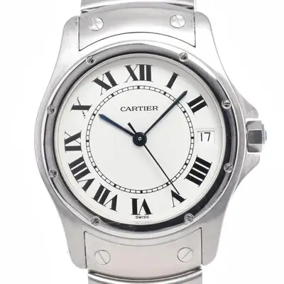 Cartier Santos 100 Date Silver W20026K1