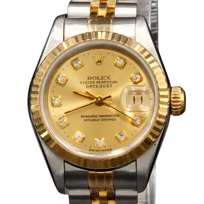 Rolex Datejust 18K Gold Steel Champagne