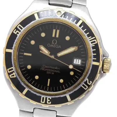 Omega Seamaster200m YG bezel Date Watch_955348