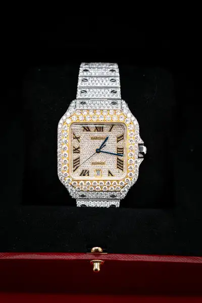 Cartier SANTOS XL Two-Tone Full Bustdown