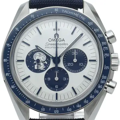 Omega Speedmaster Co-Axial Chronograph Silver Snoopy