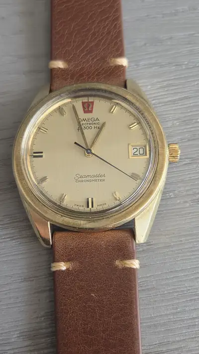 Omega Seamaster F300HZ Electronic Chronometer Gold-plated