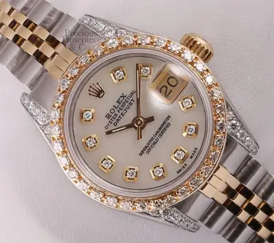 Rolex Datejust Two Tone 18k Diamond