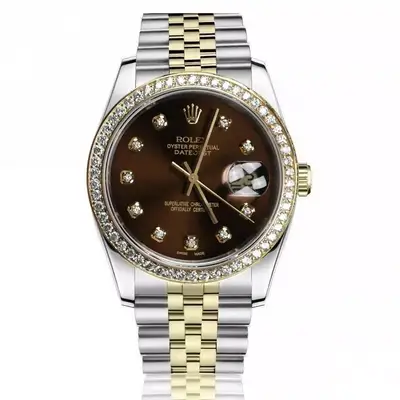 Rolex Datejust Chocolate Diamond 2 Tone