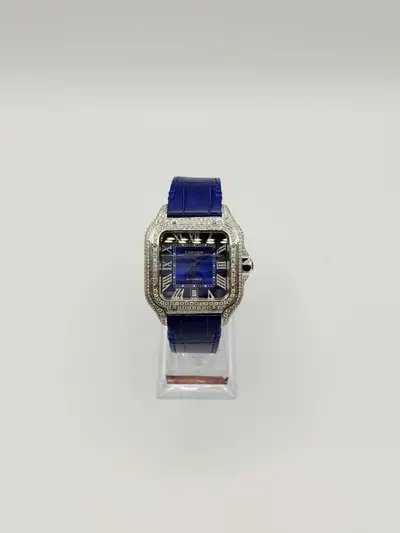 Cartier Santos De Cartier Natural Diamonds Blue