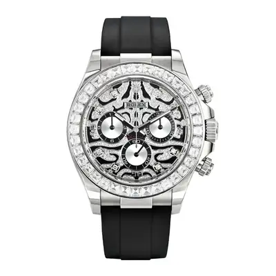 Rolex Daytona Black/silver Mixed White Gold