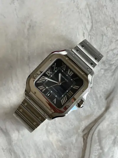 Cartier Santos Large WSSA0030 Leather Strap