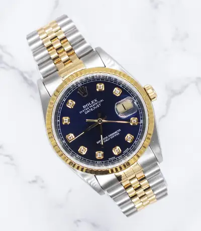 Rolex Steel Gold Rolex Datejust with Submariner