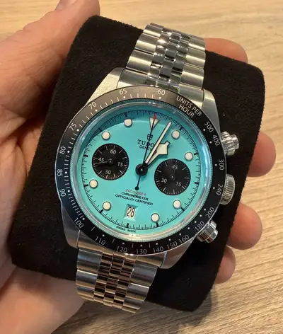 Tudor Flamingo Blue Black Bay Chrono