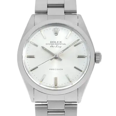 Rolex Air king 5500 Silver bar