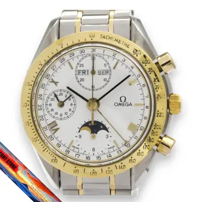 Omega Speedmaster Triple Calendar Moonphase K18