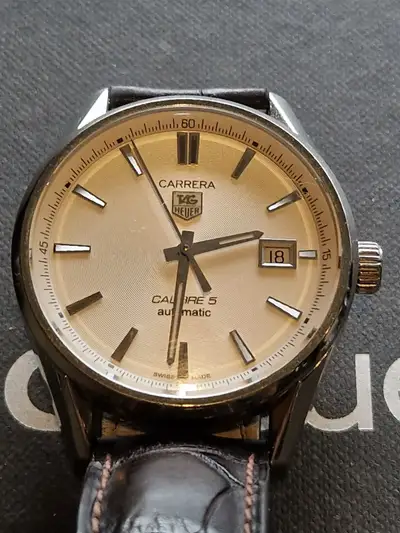 TAG Heuer Tag Carrera Calibre 5 Crocodile Leather