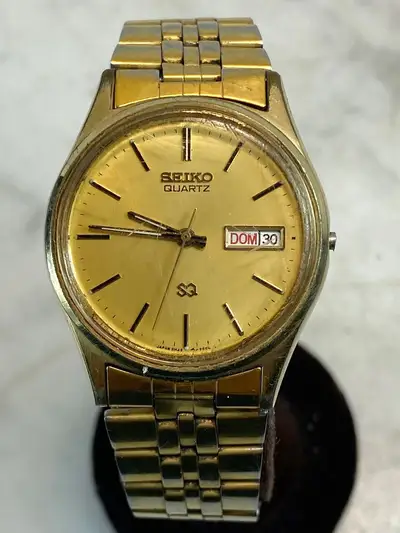 Seiko SQ Men’s Day Date Gold