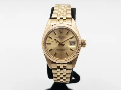 Rolex Estate $25,000 ROLEX DATEJUST Champagne 18k