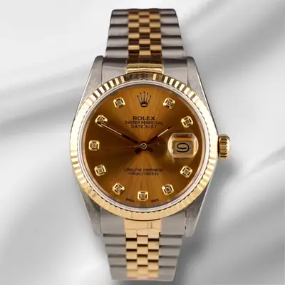 Rolex Datejust 18k Yellow Gold Steel