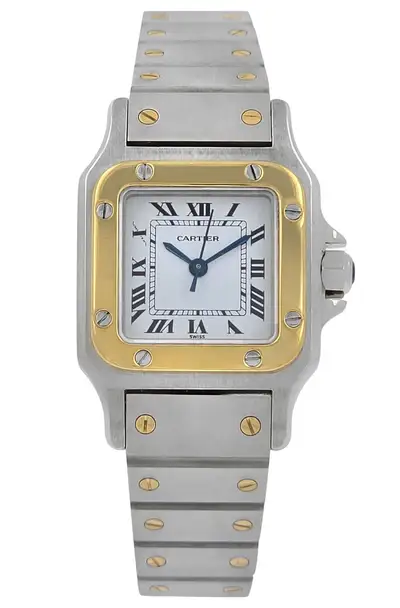 Cartier Santos 0902 White Gold Steel