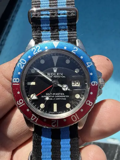 Rolex GMT-Master 1675 Pepsi MK1 Bezel