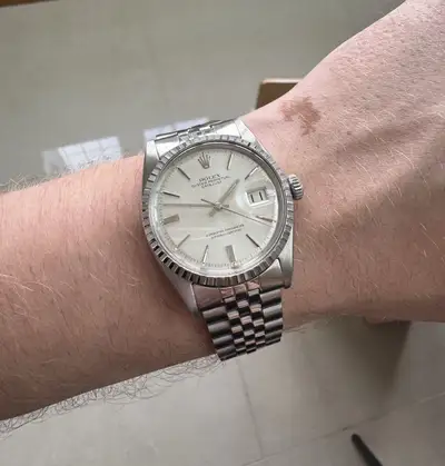Rolex Datejust Silver Jubilee 1603 Steel