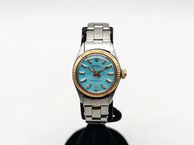 Rolex $9000 ROLEX Oyster Perpetual Blue Tiffany