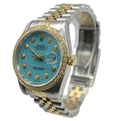 Rolex Bi-metal Datejust With Diamond And