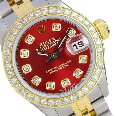 Rolex Datejust TwoTone Gold Steel Diamond
