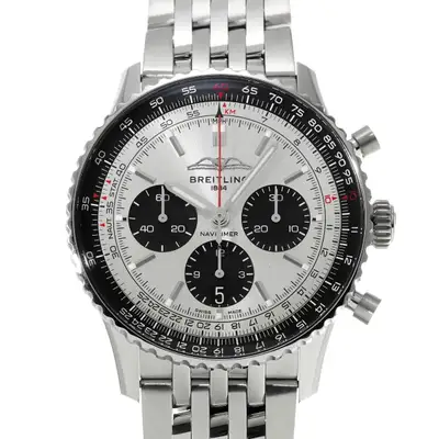Breitling Navitimer AB0138241G1A1 AB0138) Silver Black