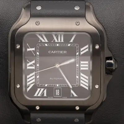 Cartier Santos de Cartier 4072 Black Stainless