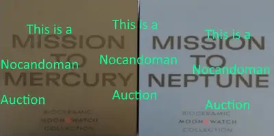 Omega NEW OMEGA SWATCH SPEEDMASTER MOONSWATCH MISSION NEPTUNE MERCURY MOON WATCH FRSHP