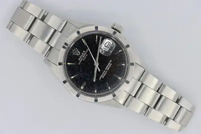 Rolex Date 1501 Aventurine-Like Engine Turned