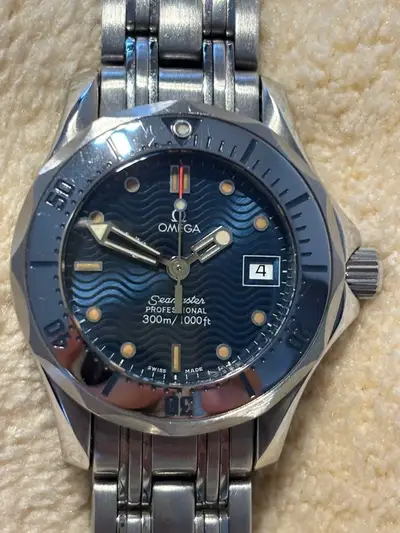 Omega Seamaster Blue Stainless Steel