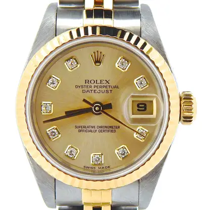 Rolex Datejust 18K Gold Steel Champagne