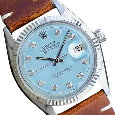 Rolex Datejust Steel Ice Blue Fluted