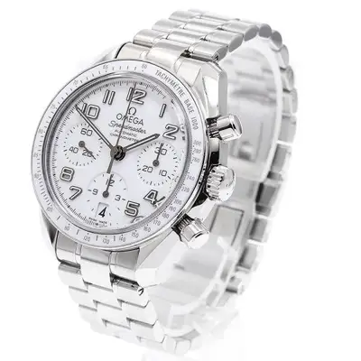 Omega OMEGA Speedmaster 324.30.38.40.04.001 38mm SS White Dial Automatic Watch #C4639