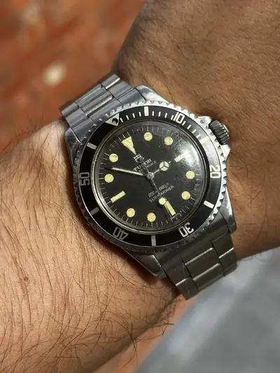 Rolex Tudor Submariner 7016 Fat Font Bezel