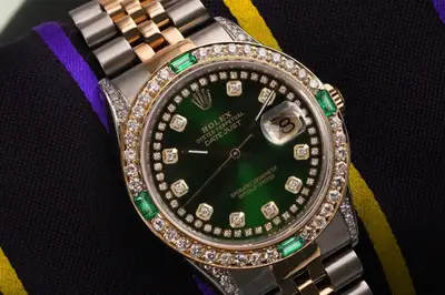 Rolex Datejust Green Diamond Emerald Two